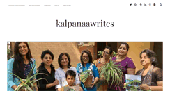 Desktop Screenshot of kalpanaawrites.com